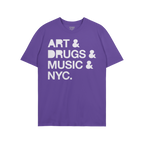 New York Art Drugs Music T-shirt