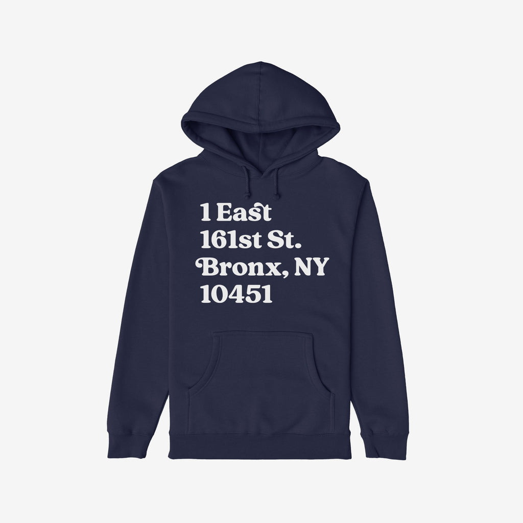 New York Baseball Stadium NYY Address Hoodie & Sweatshirt