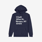 New York Baseball Stadium NYY Address Hoodie & Sweatshirt