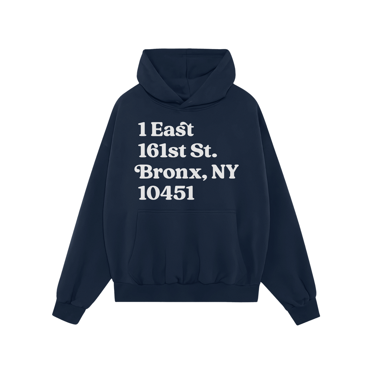 New York Baseball Stadium NYY Address Hoodie