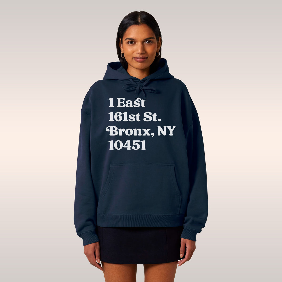 New York Baseball Stadium NYY Address Hoodie