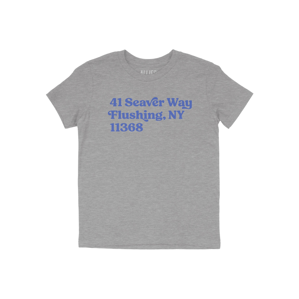 New York Baseball Stadium NYM Address Kids T-shirt