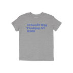 New York Baseball Stadium NYM Address Kids T-shirt