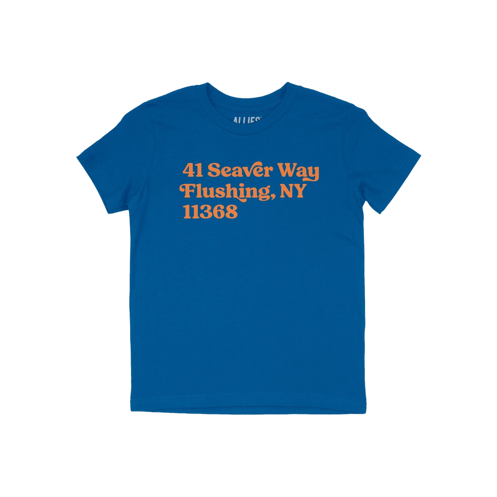 New York Baseball Stadium NYM Address Kids T-shirt