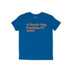 New York Baseball Stadium NYM Address Kids T-shirt