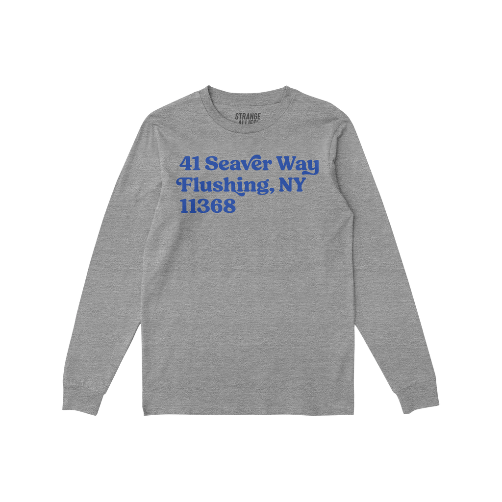 New York Baseball Stadium NYM Address Long Sleeve T-shirt