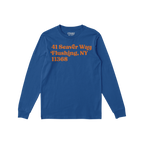 New York Baseball Stadium NYM Address Long Sleeve T-shirt