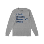 New York Baseball Stadium NYY Address Long Sleeve T-shirt