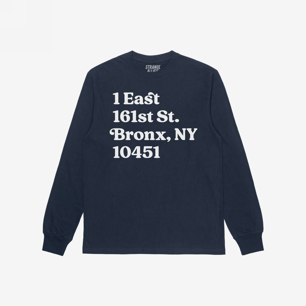 New York Baseball Stadium NYY Address T-shirt