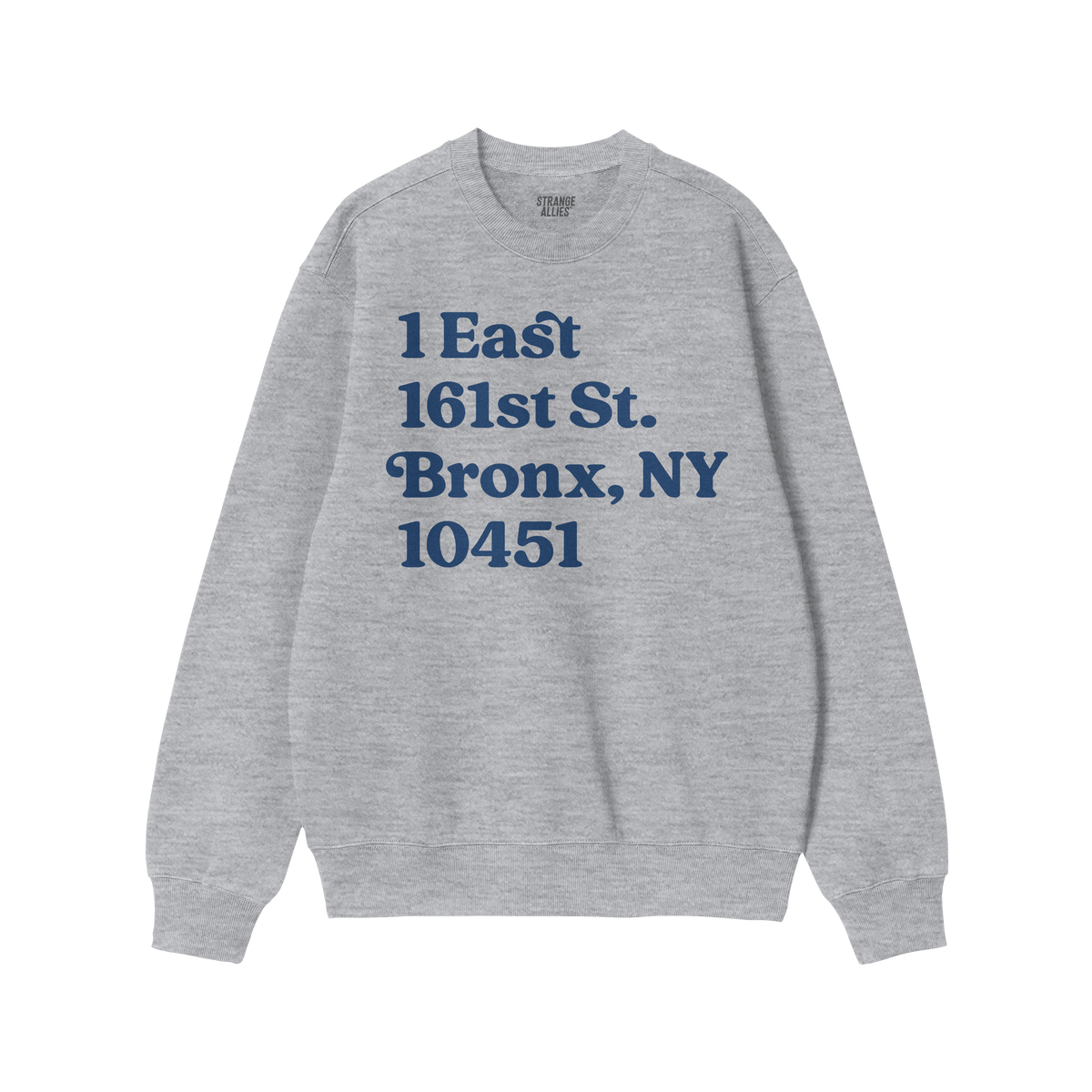 New York Baseball Stadium NYY Address Sweatshirt