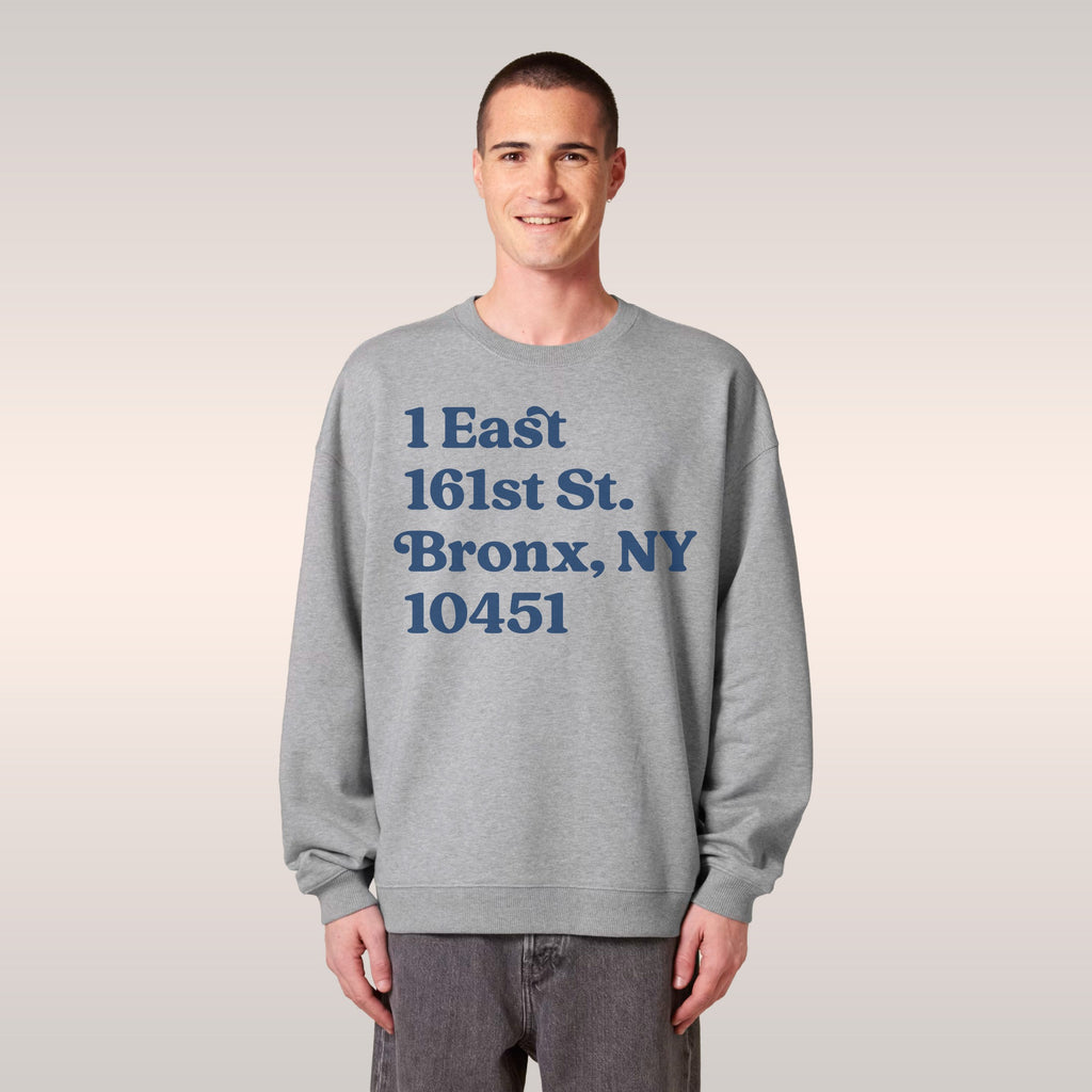 New York Baseball Stadium NYY Address Sweatshirt