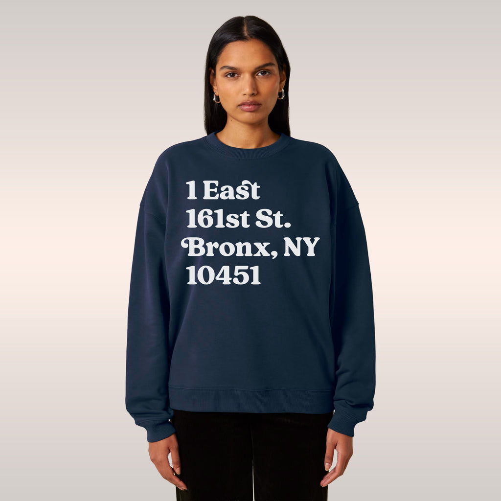 New York Baseball Stadium NYY Address Sweatshirt