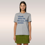 New York Baseball Stadium NYY Address T-shirt
