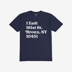 New York Baseball Stadium NYY Address T-shirt