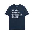 New York Baseball Stadium NYY Address T-shirt