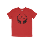 Northern Cardinal Rebel Alliance T-shirt features a bold circular phoenix graphic with distressed black wings, symbolizing re
