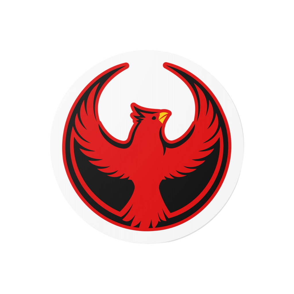 St. Louis Rebel Alliance Sticker features a bold red bird emblem with outstretched wings, symbolizing resistance and equality