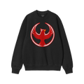 Black St. Louis Rebel Alliance Hoodie & Sweatshirt featuring a bold red phoenix in a circular emblem, symbolizing defiance an