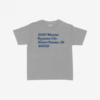 Notre Dame Football Stadium Address Women's Baby Tee