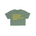 Notre Dame Football Stadium Address Crop Top