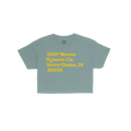 Notre Dame Football Stadium Address Crop Top