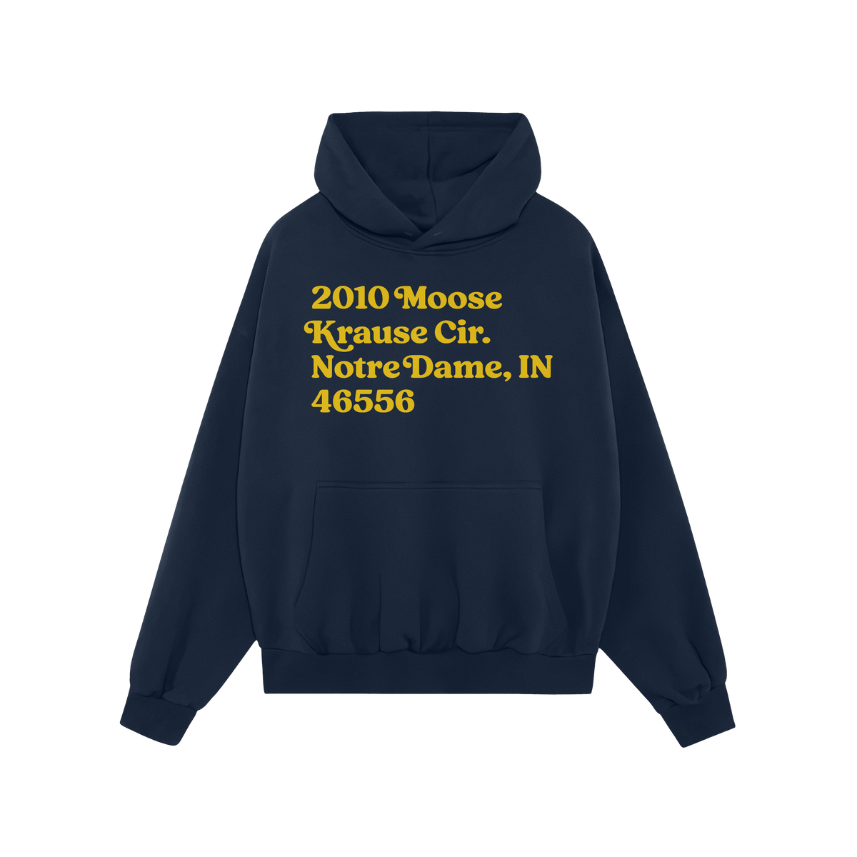 Notre Dame Football Stadium Address Hoodie