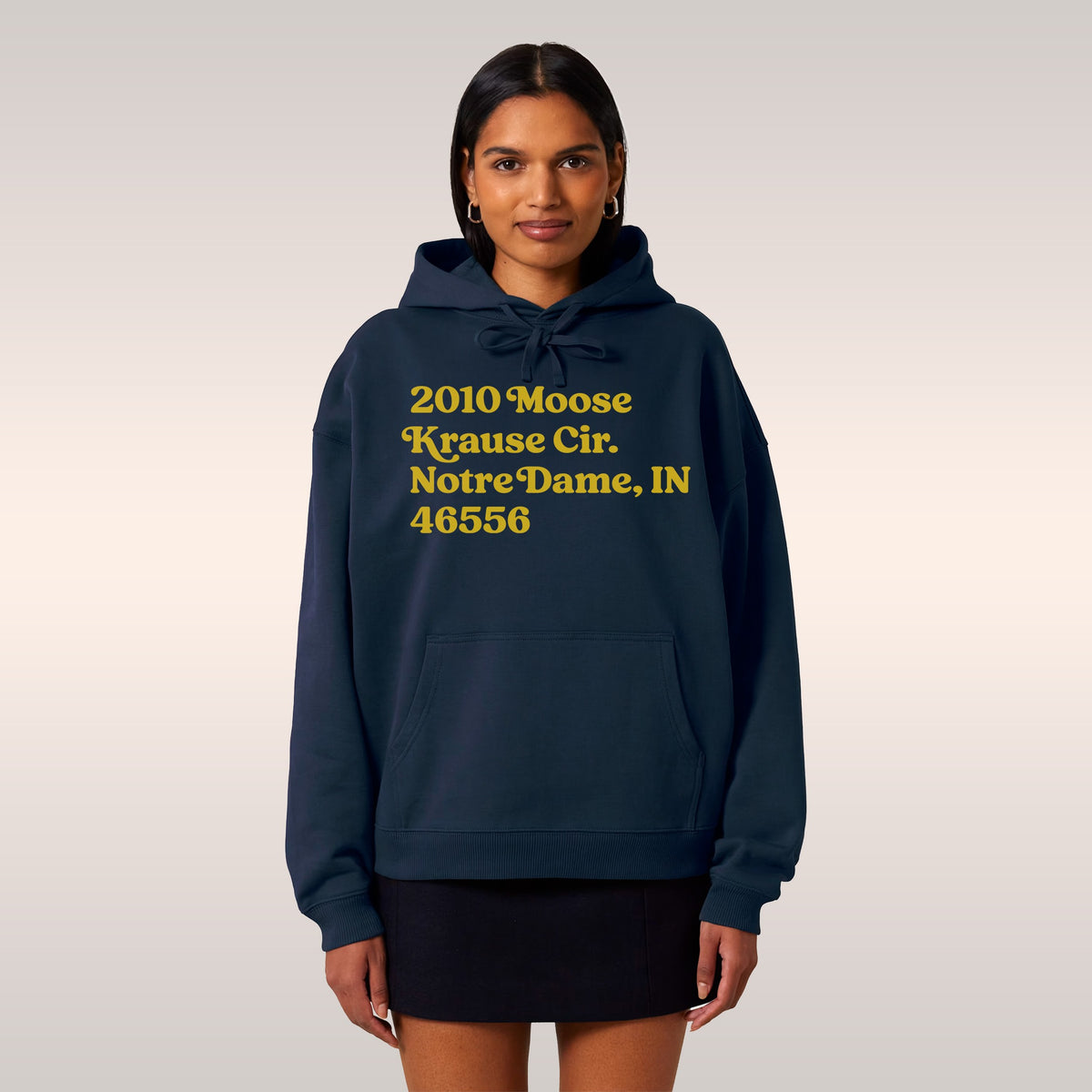 Notre Dame Football Stadium Address Hoodie