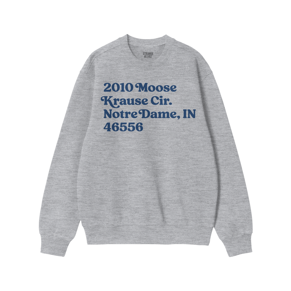 Notre Dame Football Stadium Address Sweatshirt