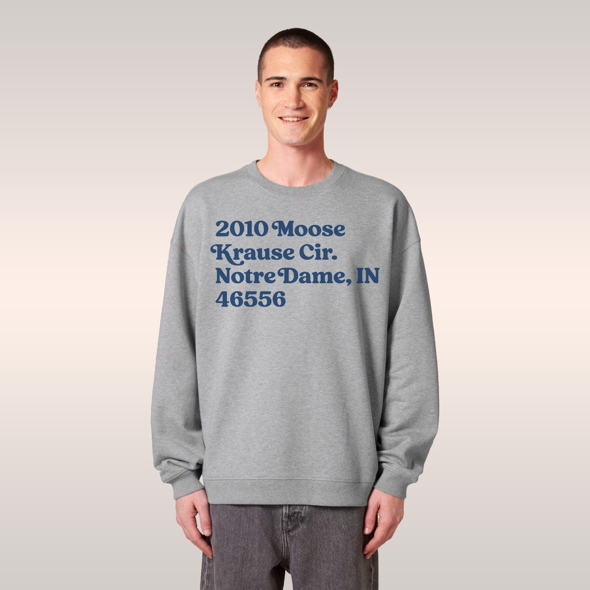 Notre Dame Football Stadium Address Sweatshirt