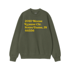Notre Dame Football Stadium Address Sweatshirt