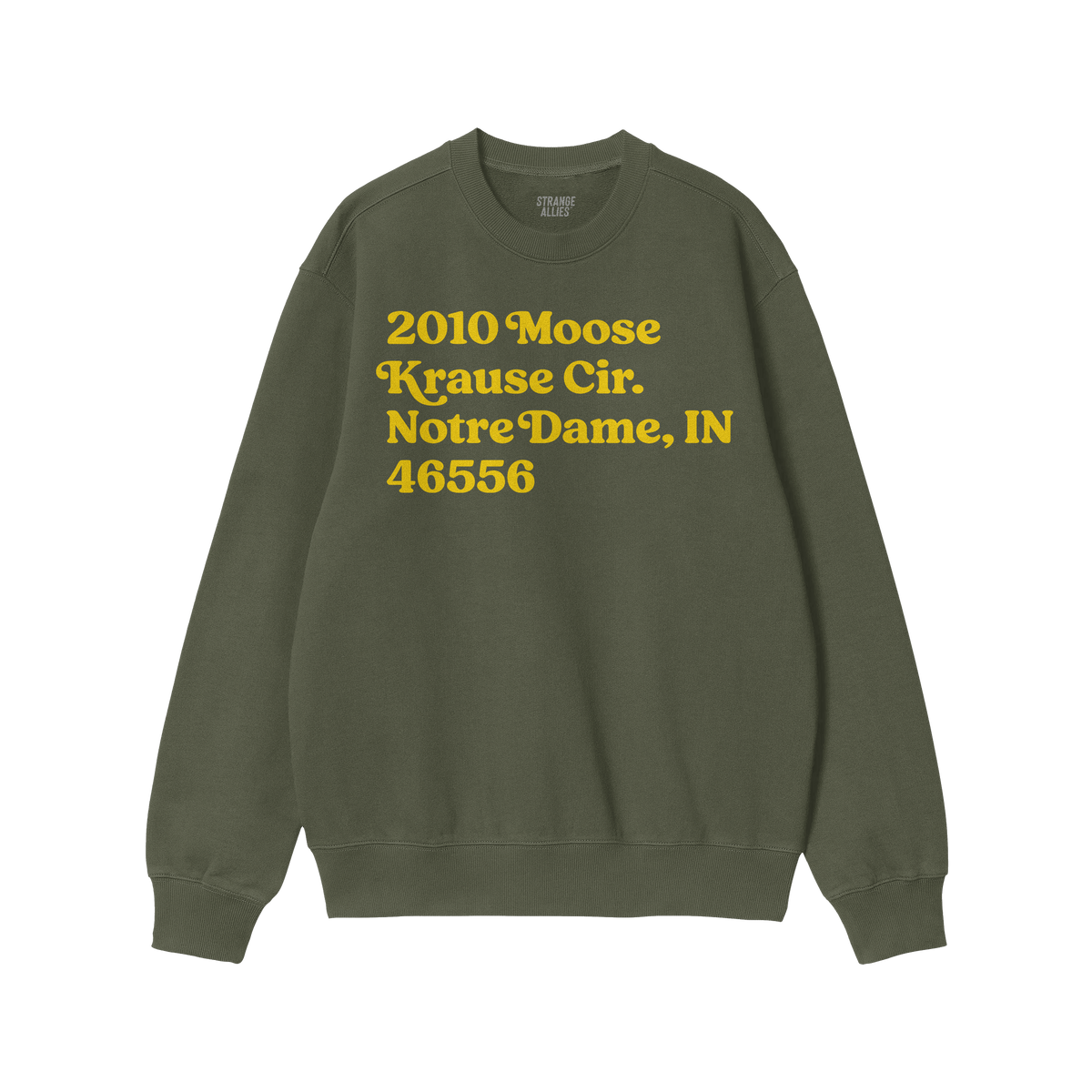 Notre Dame Football Stadium Address Sweatshirt
