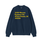 Notre Dame Football Stadium Address Sweatshirt