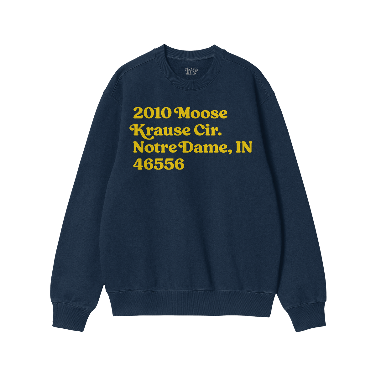 Notre Dame Football Stadium Address Sweatshirt