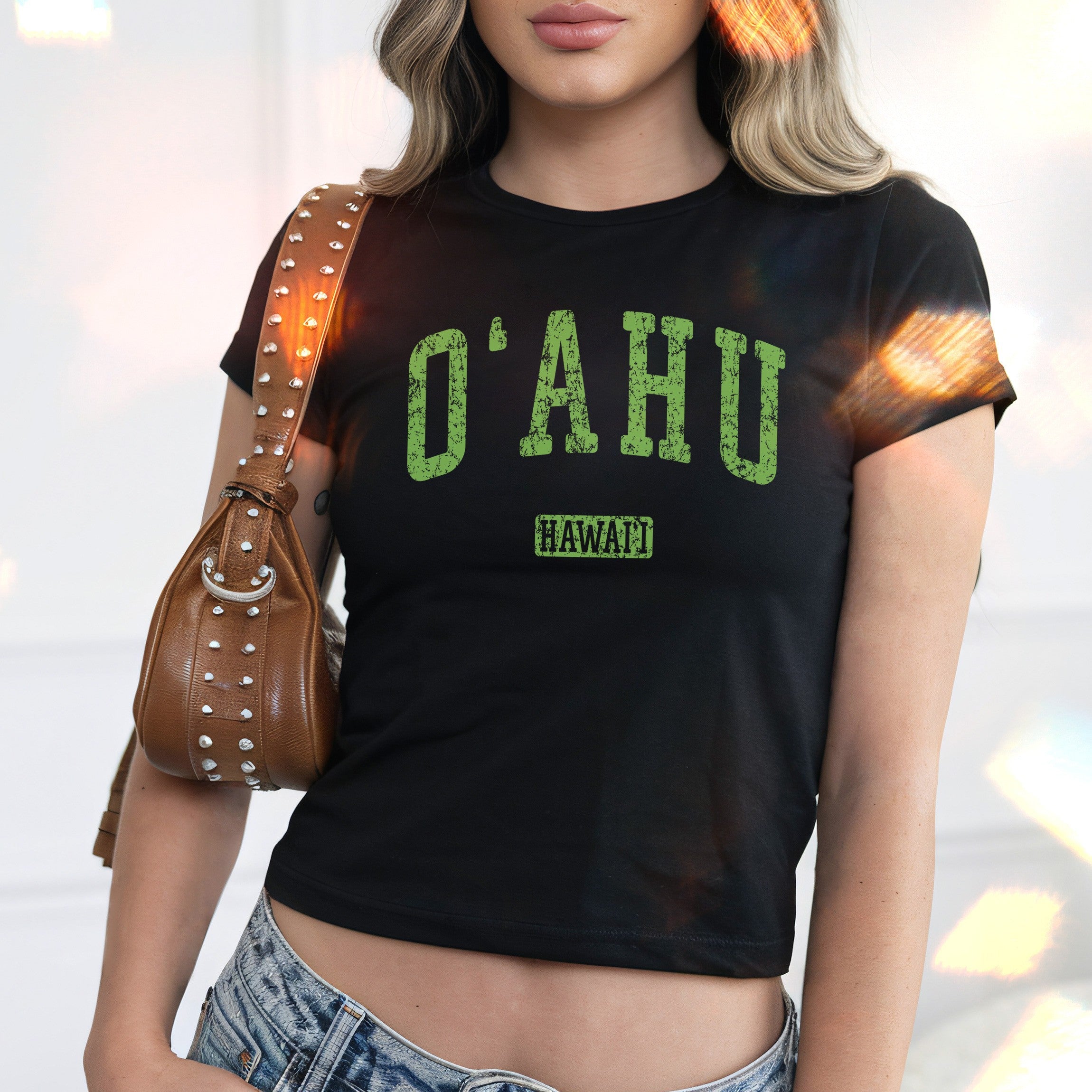 Oahu Hawaii Women's Baby Tee