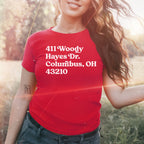 Ohio State Football Stadium Address Women's Baby Tee