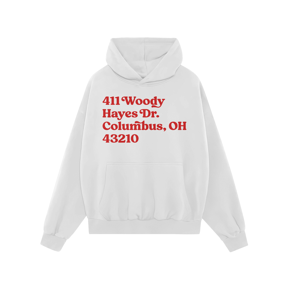 Ohio State Football Stadium Address Hoodie