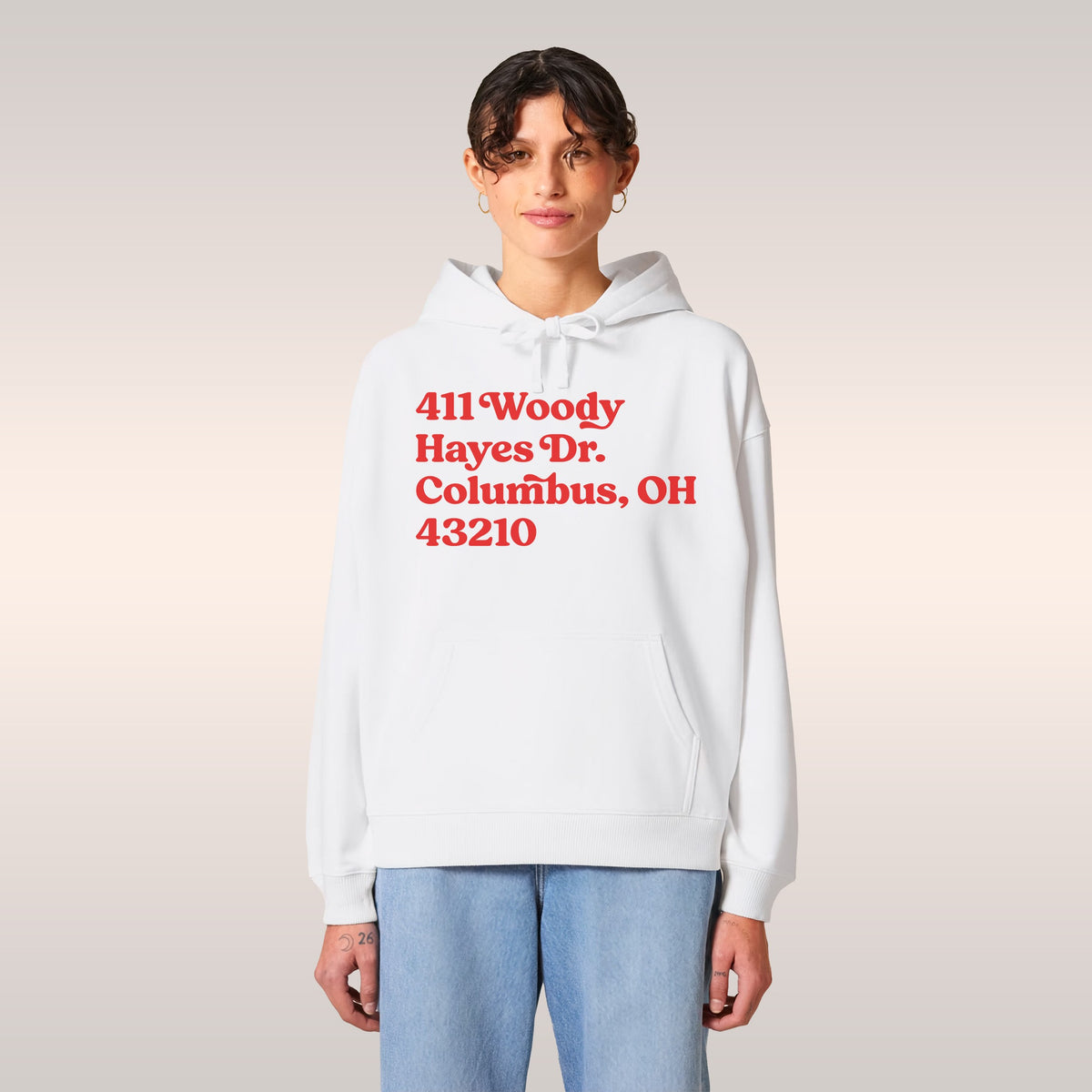 Ohio State Football Stadium Address Hoodie