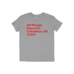 Ohio State Football Stadium Address Kids T-shirt