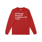 Ohio State Football Stadium Address Long Sleeve T-shirt