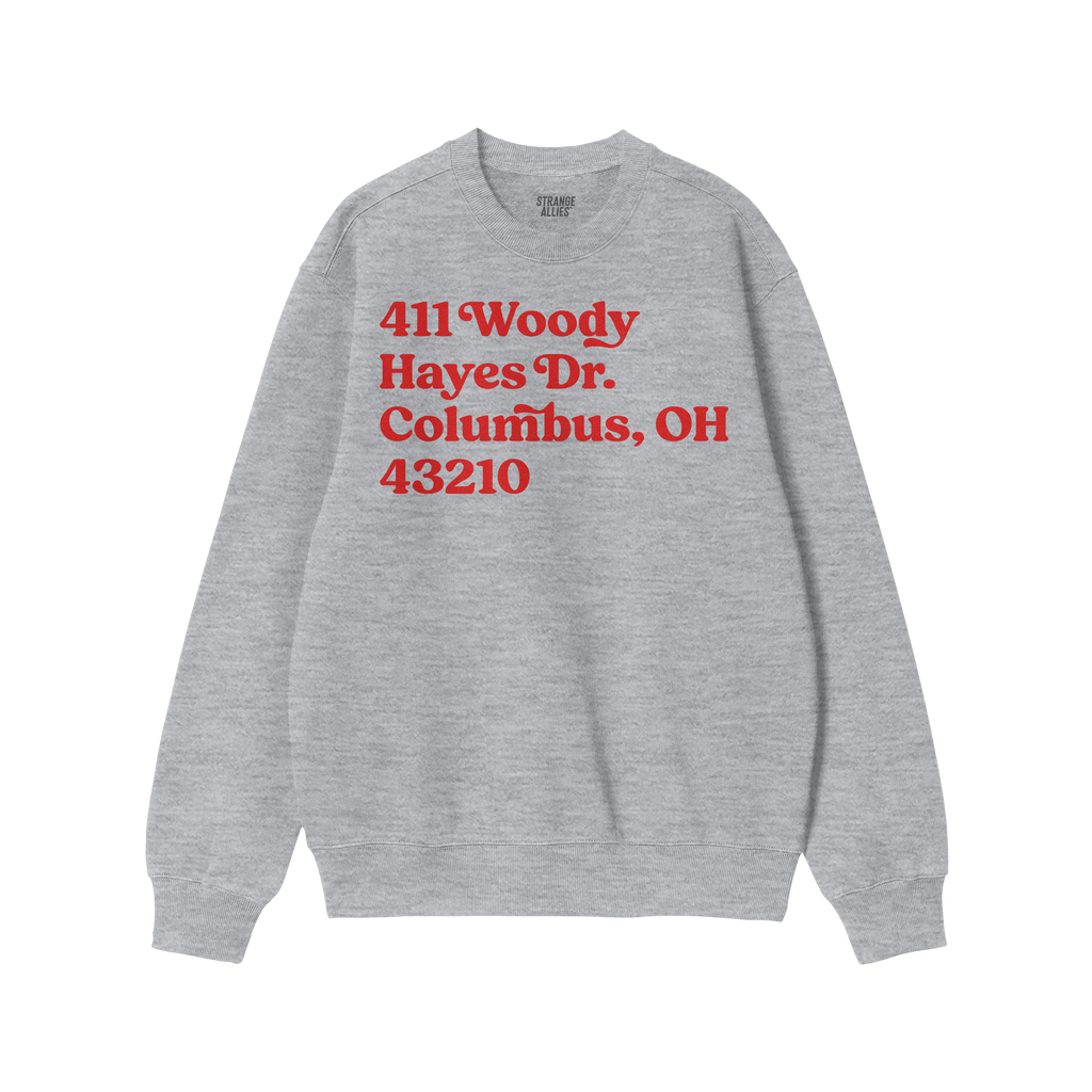 Ohio State Football Stadium Address Sweatshirt