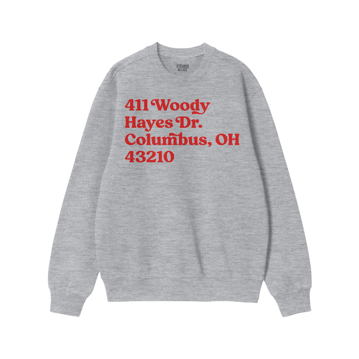 Ohio State Football Stadium Address Sweatshirt