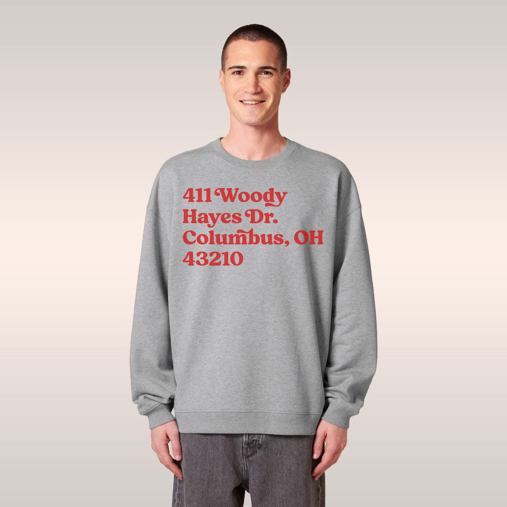 Ohio State Football Stadium Address Sweatshirt