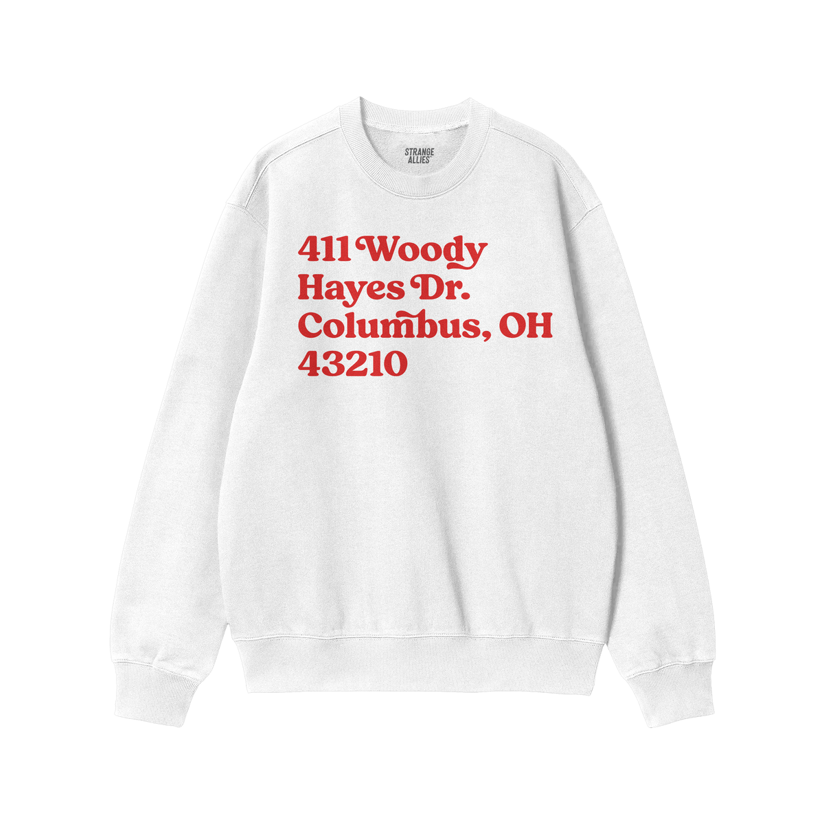 Ohio State Football Stadium Address Sweatshirt