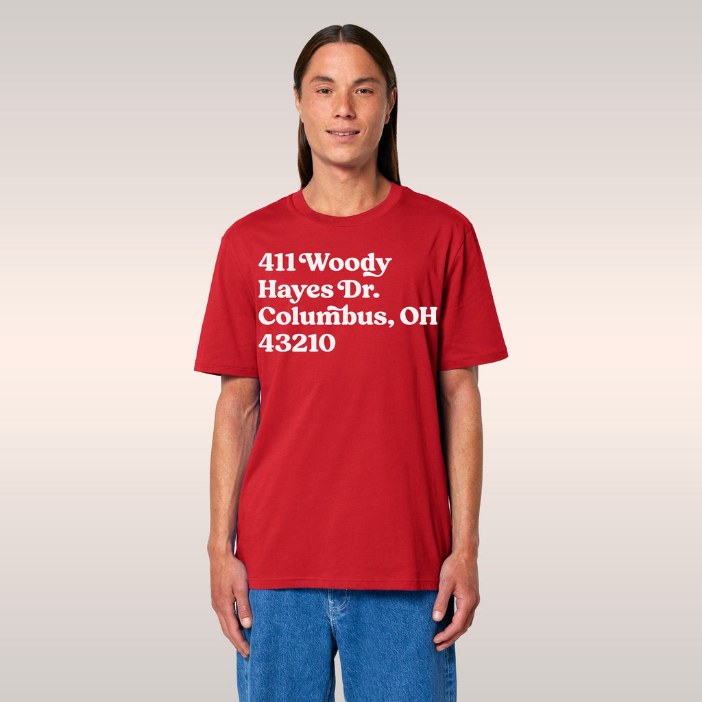 Ohio State Football Stadium Address T-shirt
