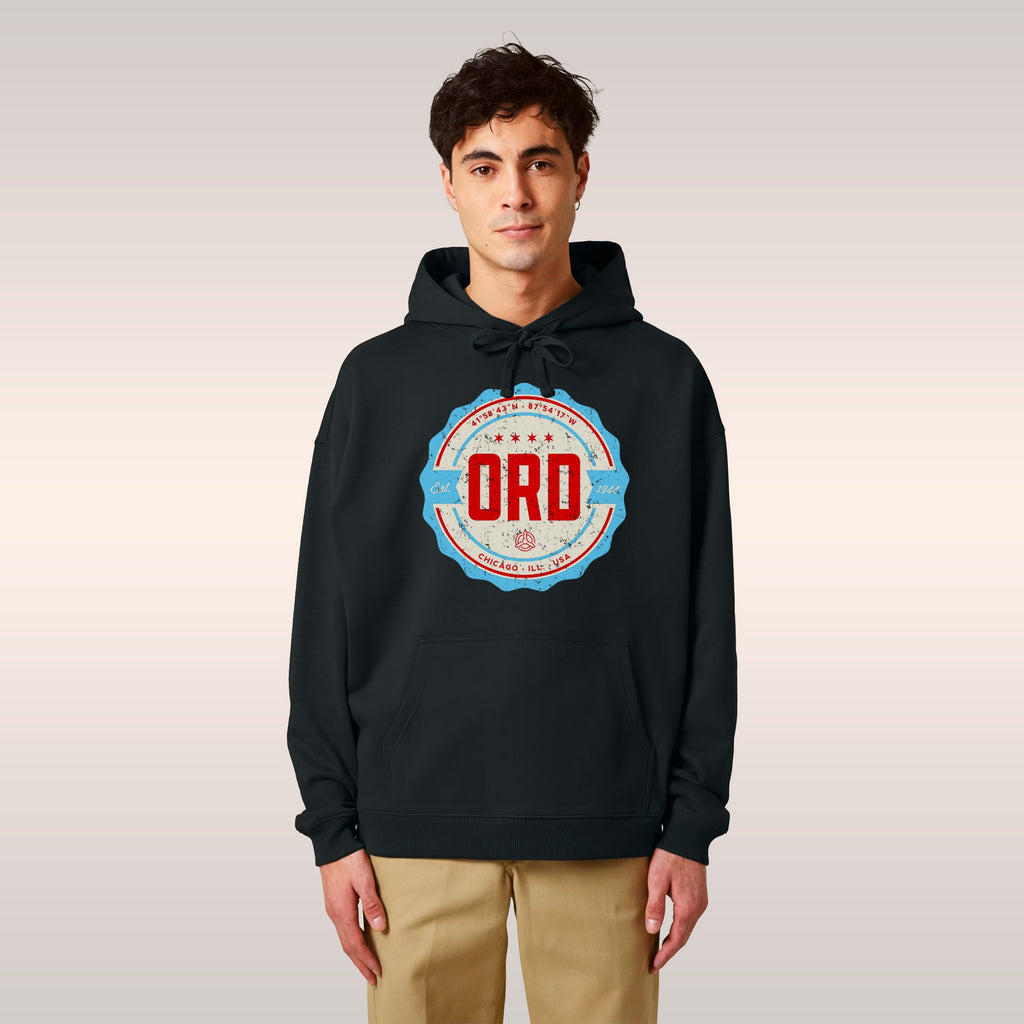 Chicago ORD O'Hare Airport Badge Hoodie