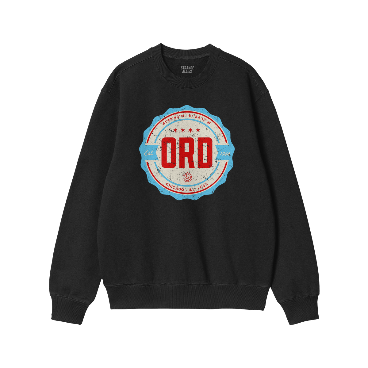 Chicago ORD O'Hare Airport Badge Sweatshirt