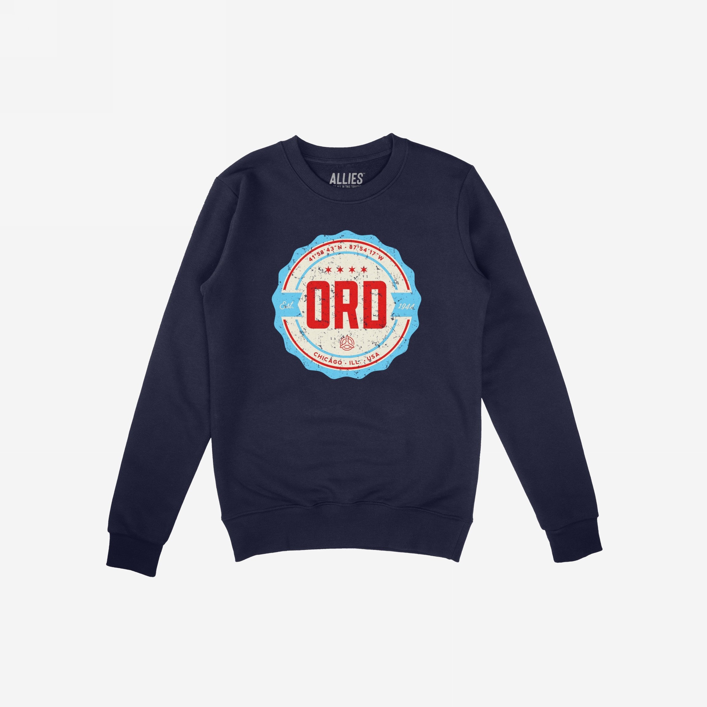 Chicago ORD O'Hare Airport Badge Hoodie & Sweatshirt