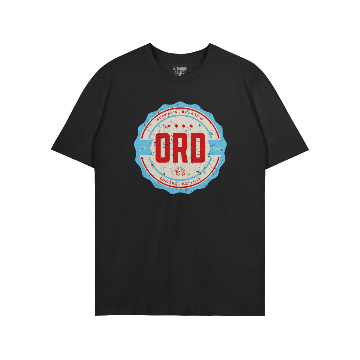 Chicago ORD O'Hare Airport Badge T-shirt