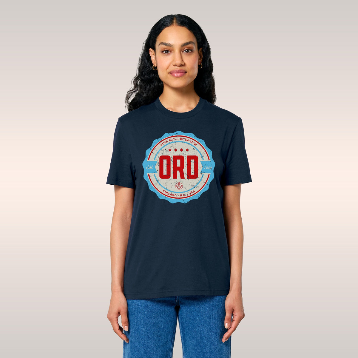Chicago ORD O'Hare Airport Badge T-shirt