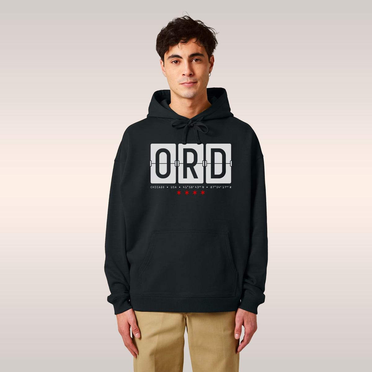 Chicago ORD O'Hare Airport Flipboard Hoodie